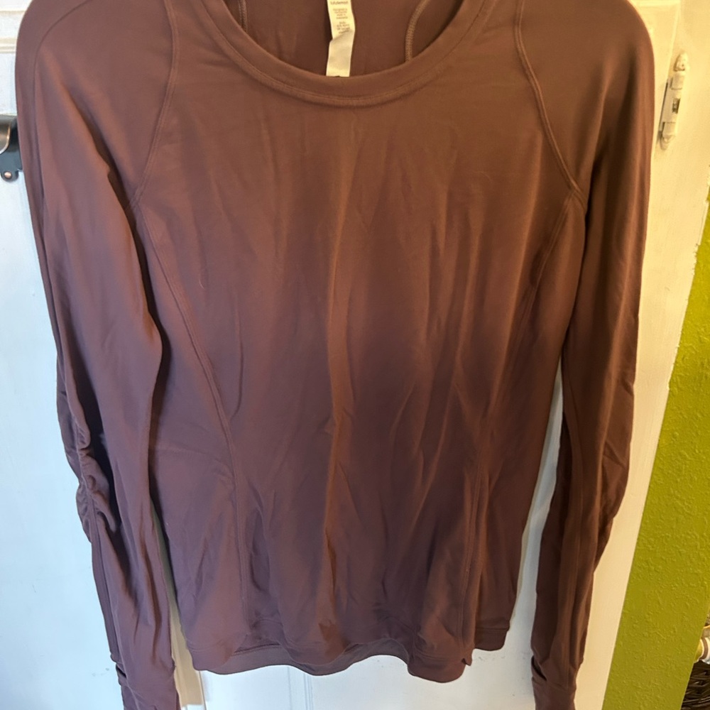lululemon athletica Purple Long Sleeve Fitted Sweatshirt